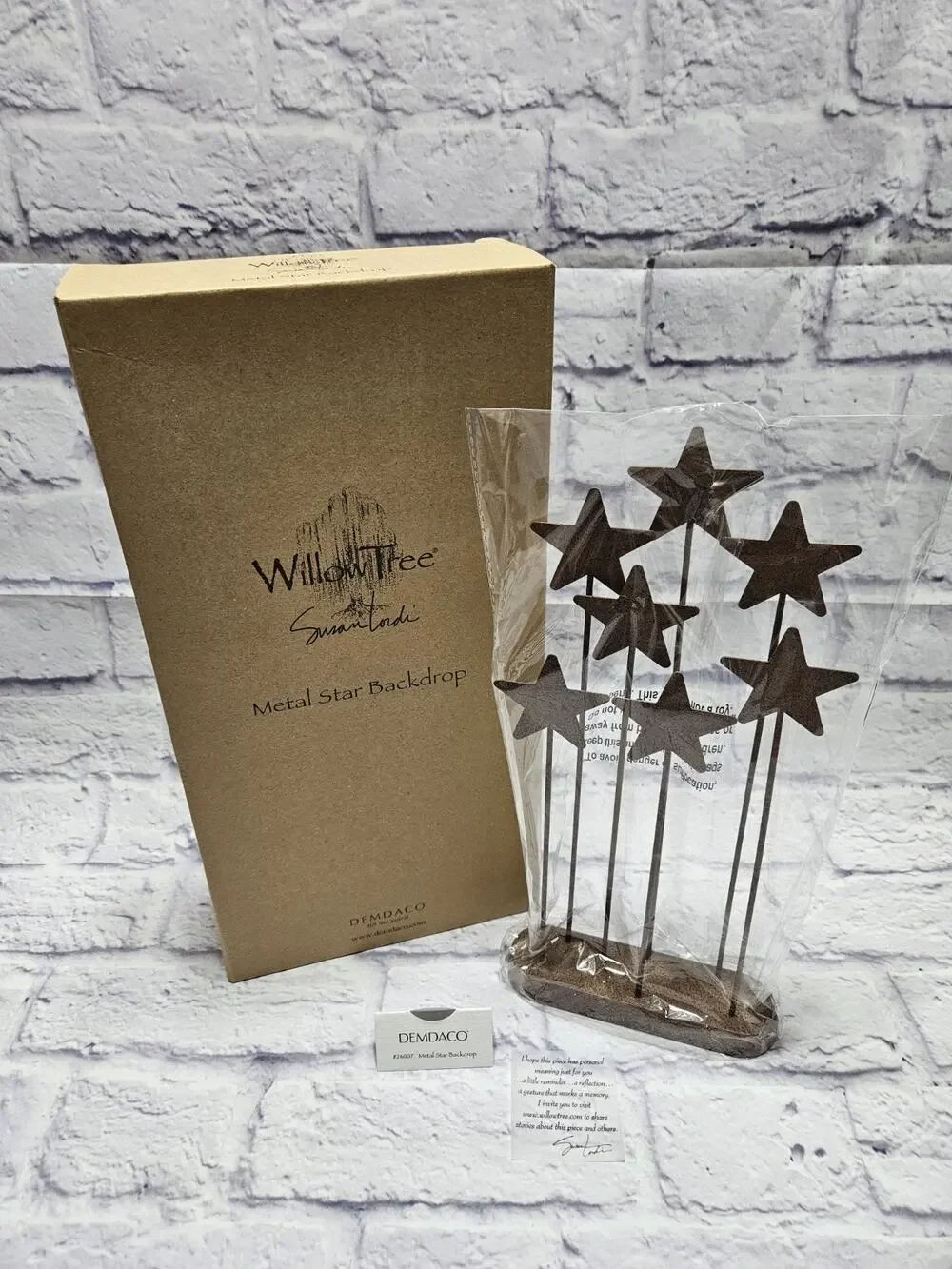 Willow Tree Susan Lordi Metal Star Backdrop 26007 Nativity DEMDACO New In Box